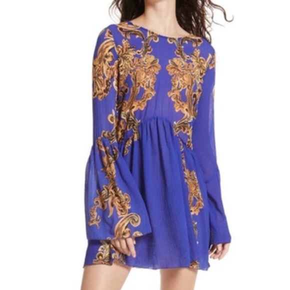 Free People Dresses & Skirts - Free people Bell Sleeve Swing Dress medium new